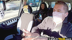 Beautiful Busty Model Squirts in Taxi Car
