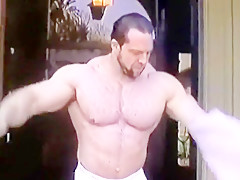 Beefy hairy Football Player