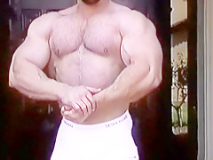 Beefy hairy Football Player