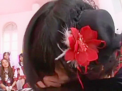 Best Japanese chick Yuzu Shiina, Kotomi Asakura, Miho Tachibana in Horny Blowjob, POV JAV video
