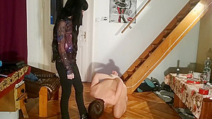 Beth Kinky - Sexy domina cock stomping & ballbusting slave pt2 HD