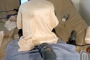 Big Ass Tranny Uses Fake Hand and Fuck Machine to Drill Her Ass