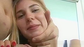 Big Cock Sucked And Fucked By Petite Blonde