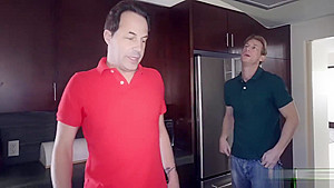 Big Step daddy fucks Elsa Dream riding on top of his cock