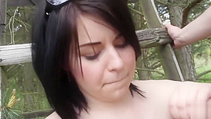 Big Tits Veronika Fucked in a Field
