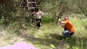 Big Tits Veronika Fucked in a Field