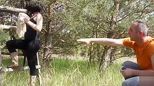 Big Tits Veronika Fucked in a Field
