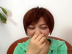 Big tits Meguru Kosaka using her tits for