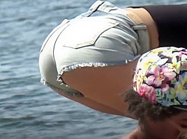 Bikini teens 18+ Posing at the Beach