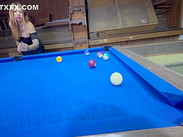 Billiards Employee Is Seduced By Cheating Ass