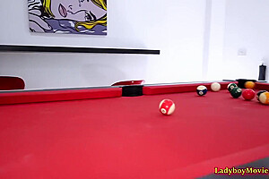 Billiards Playing And Bareback Anal With Ladyboy Lanta