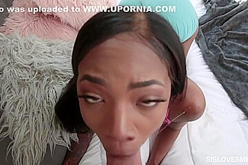 Black And Ebony Babes Get A Stiff Dick