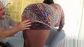 Black BBW Has a White Cock Jammed in Her Pussy