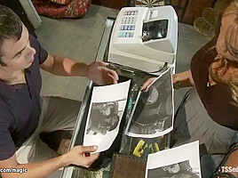 Black Shemale Fucks Pawn Shop Owner