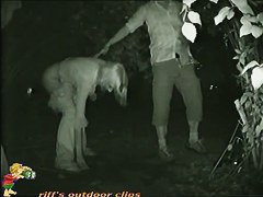 Black and white piss porno of a skinny short haired blonde holding hands