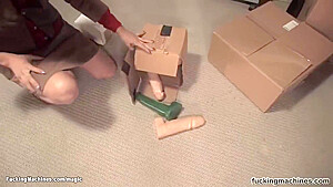 Blond Fucks Machine In Storage Room - Lexi Love