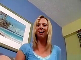 Blonde Chick Teasing Her Feet Close Up