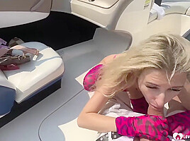 Blonde Cutie Thanks Me For A Boat Ride