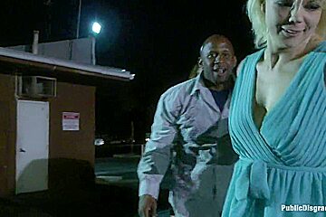 Blonde Cutie Tied up and Ass Fisted in Public