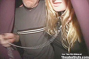 Blonde Freak On Leash Sperm Spray Theater Gangbang