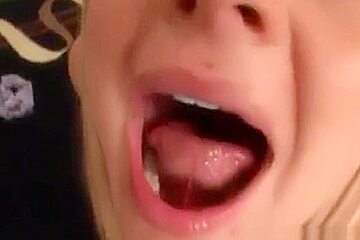 Blonde Huge Facial Compilation