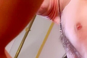 Blonde In Black And Pink Bra And Panties Gets Titty Fuucked