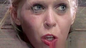 Blonde Sub Spanked Until Red Raw