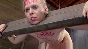 Blonde Sub Spanked Until Red Raw