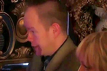 Blonde Sweetie Gets Spitroasted And Facialized