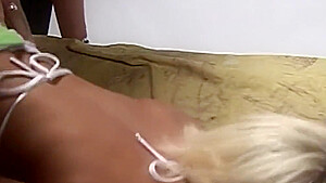Blonde Young And Horny With Wide Open Shaved Pussy Shaved Waiting For A Big Cock