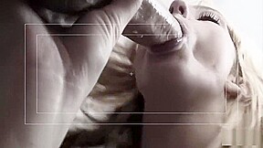 Blonde amateur girl getting a nice facial