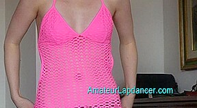 Blonde lapdancing first-timer