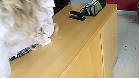 Blonde student 18+ with Big Jugs Sucks Off Her Teacher