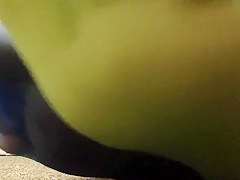 Blue and Green Mismatched Sheer Socks