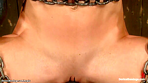 Bound Lesbian Ass Hooked And Toyed
