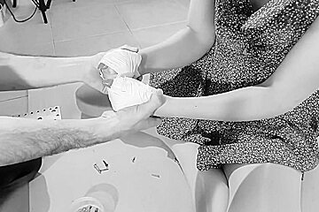 Bound To Floor With Dildo Machine Hard