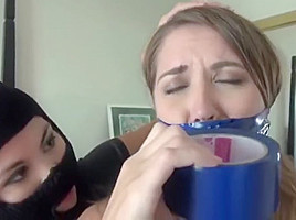 Bound and gagged by robber