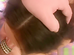 Bound callgirl cocksucks after footjob