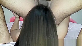 Brazilian couple doing rimjob