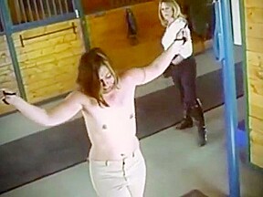 Bridget - barn whipping (loop)