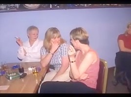 British Women at CFNM Stripper Party
