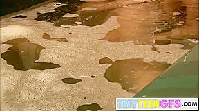 BrookeSkye rubbing nude on jacuzzi