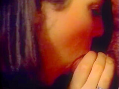 Brunette Cutie Sits And Chair And Deep Throats A Hard Cock Then
