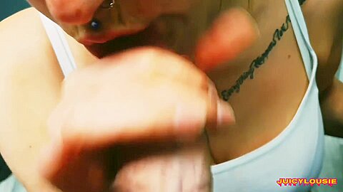 Brunette Knows How To Suck   Sloppy Blowjob Cum Swallowing teen 18+ Compilation