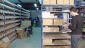 Brunette MILF fucking in the warehouse - Telsev