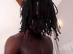 Bubble butt fucked by a black dick