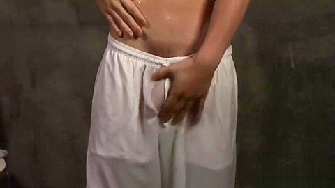Built Bod Fucks Toy In Shower