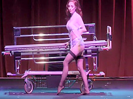 Burlesque Strip SHOW 130 Sabra & Kierstin JohnSin Nude Sally
