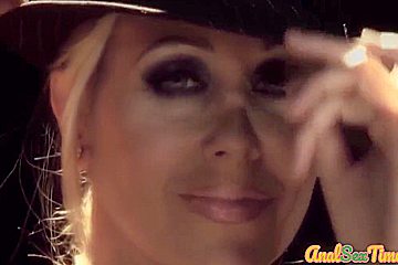 Busty Blonde Milf Deepthroats Hard Schlong Before Anal Ride