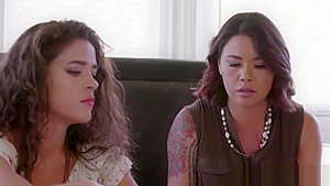 Busty Dana Vespoli enjoys licking Victoria Voxxxs wet pussy in the bedroom